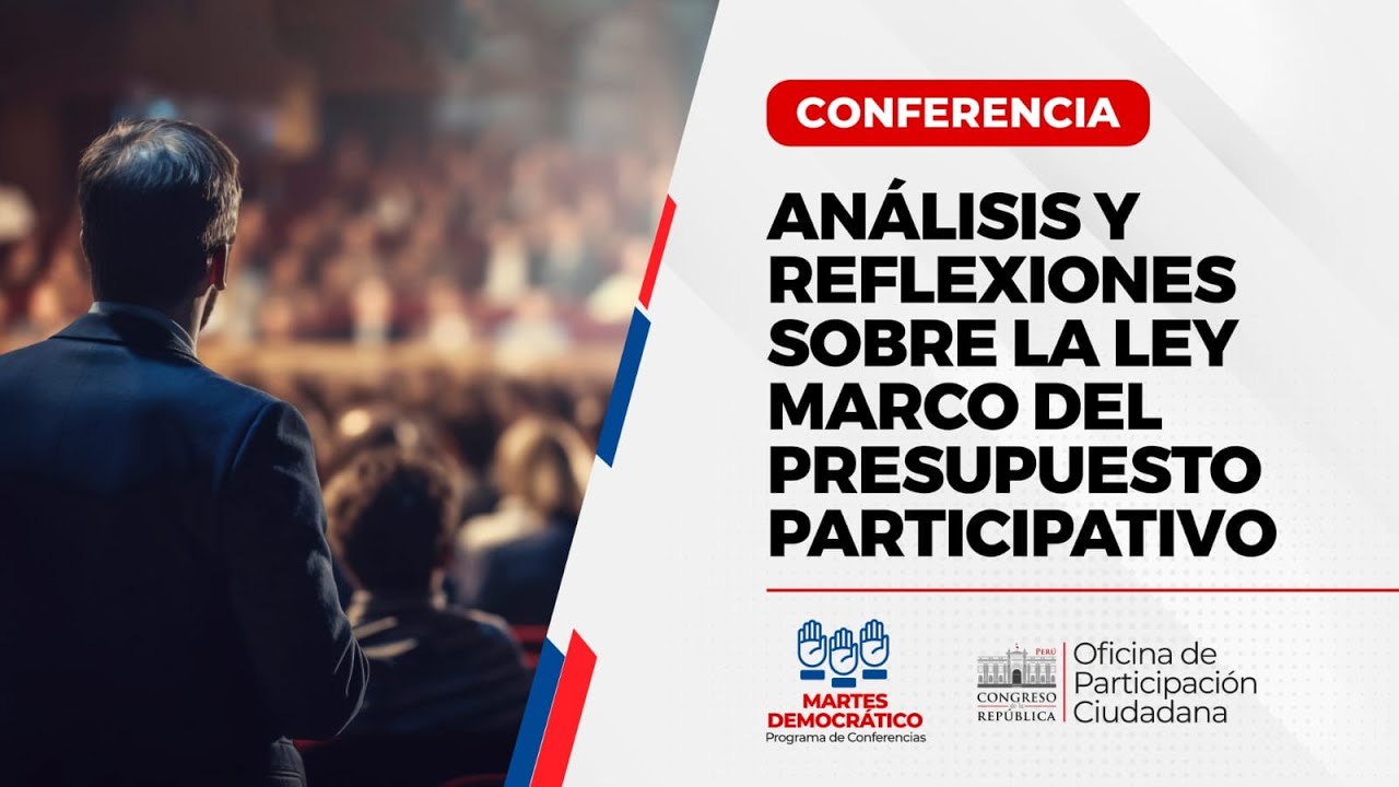 CONFERENCIA DE MARTES DEMOCRÁTICO:  MEJORAR EN EL PRESUPUESTO PARTICIPATIVO