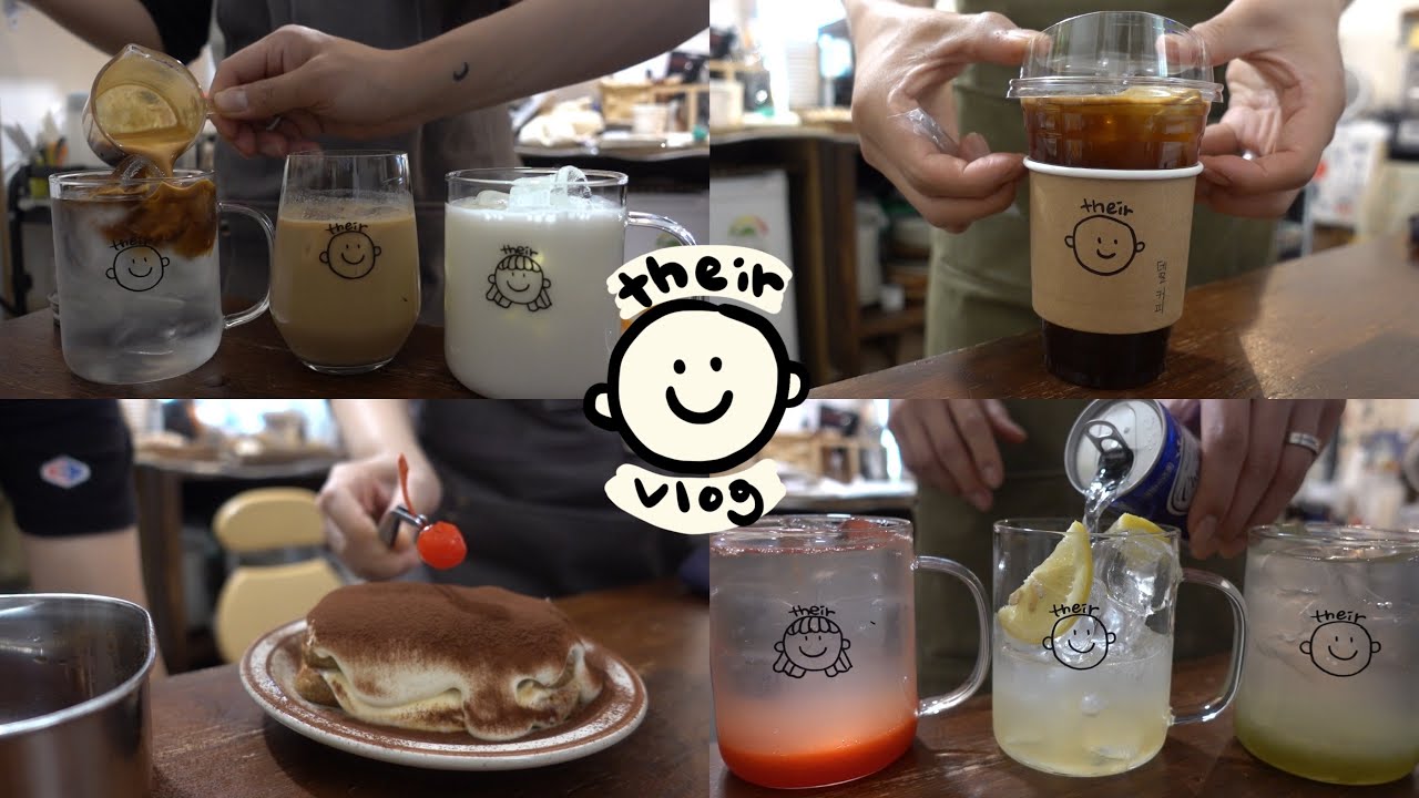 [Eng👦🏻👧🏻]연남동골목의 카페 | 음료만들기🥤 | 저희 카페 이전합니다!✨