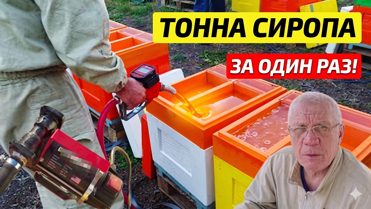 Быстрая ПОДКОРМКА пчел в зиму. Развитие пасеки и её МЕХАНИЗАЦИЯ.