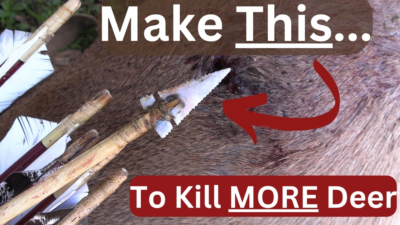 MAKE your own DEER HUNTING points. FlintKnapping how-to