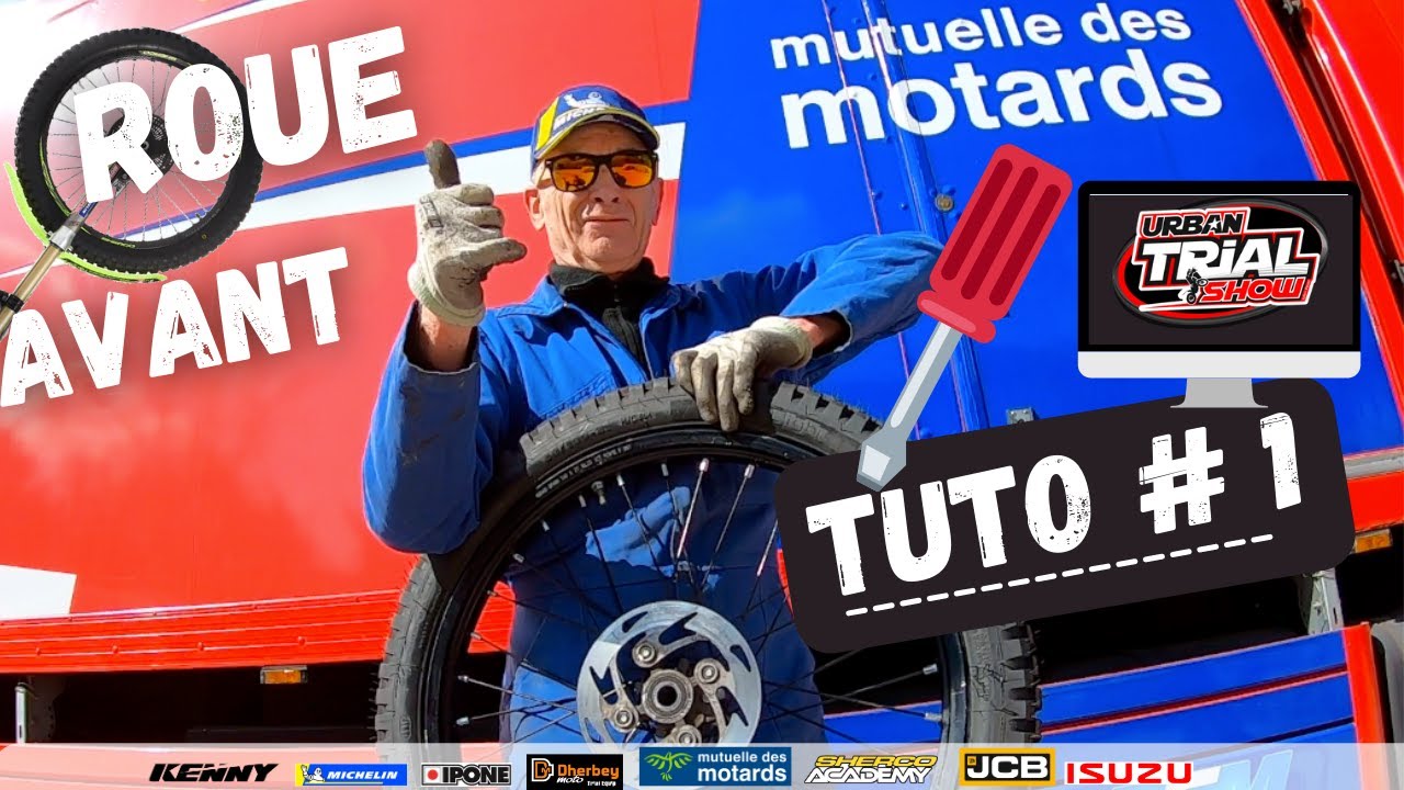 TUTO #1 changer un pneu avant moto avec chambre à air (trial/cross/enduro)
