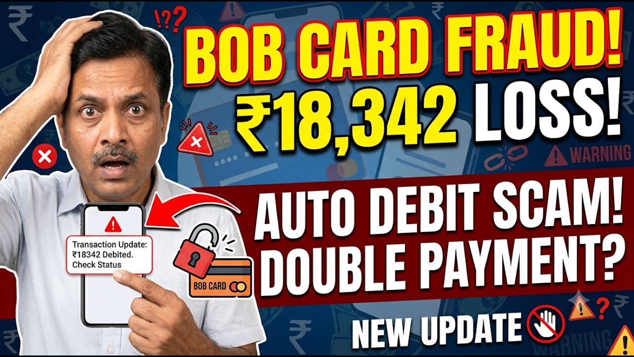 Bank of Baroda Users Savdhaan! Naya ₹18,342 Double Payment Auto Debit Scam! 🚨
