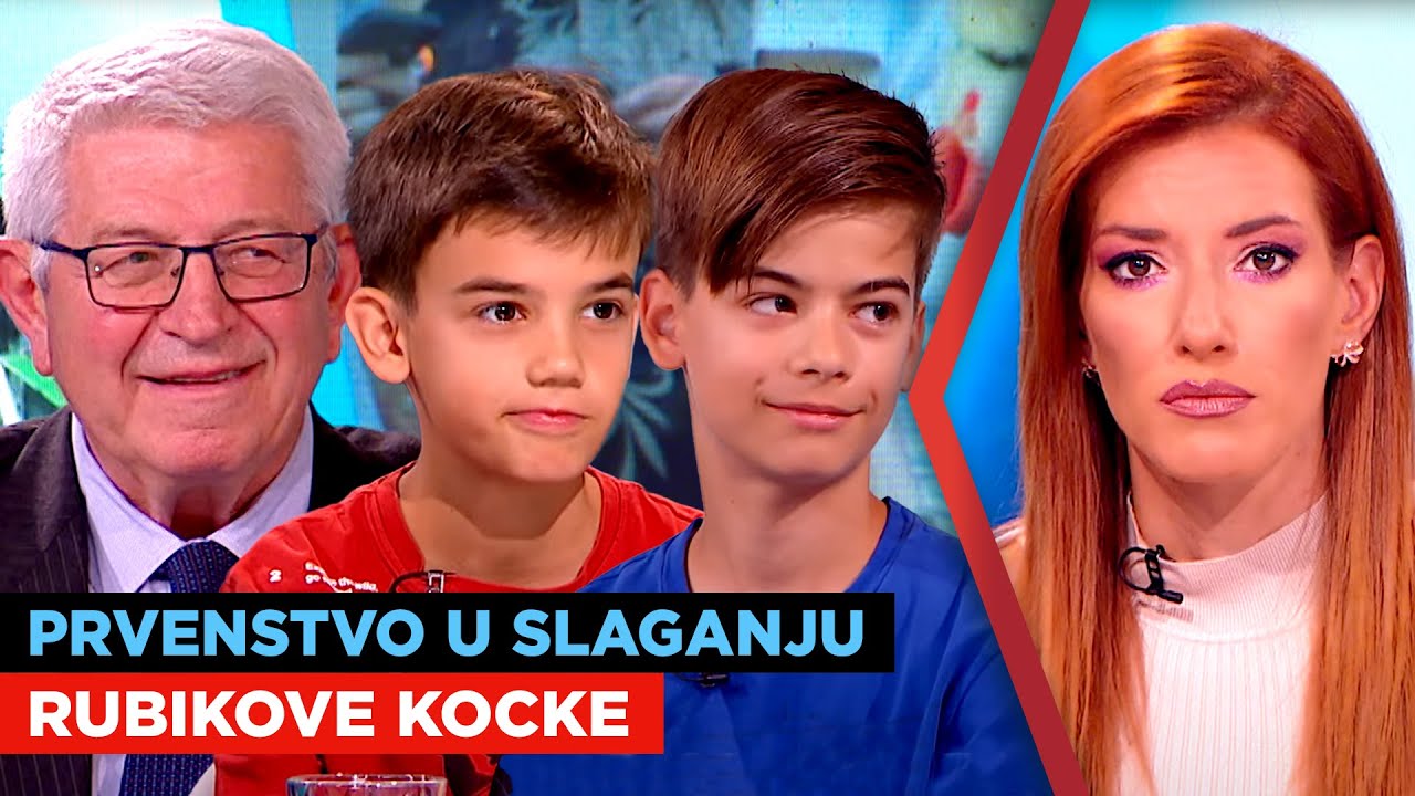Prvenstvo u slaganju Rubikove kocke | Vojislav Andrić i takmičari | URANAK1