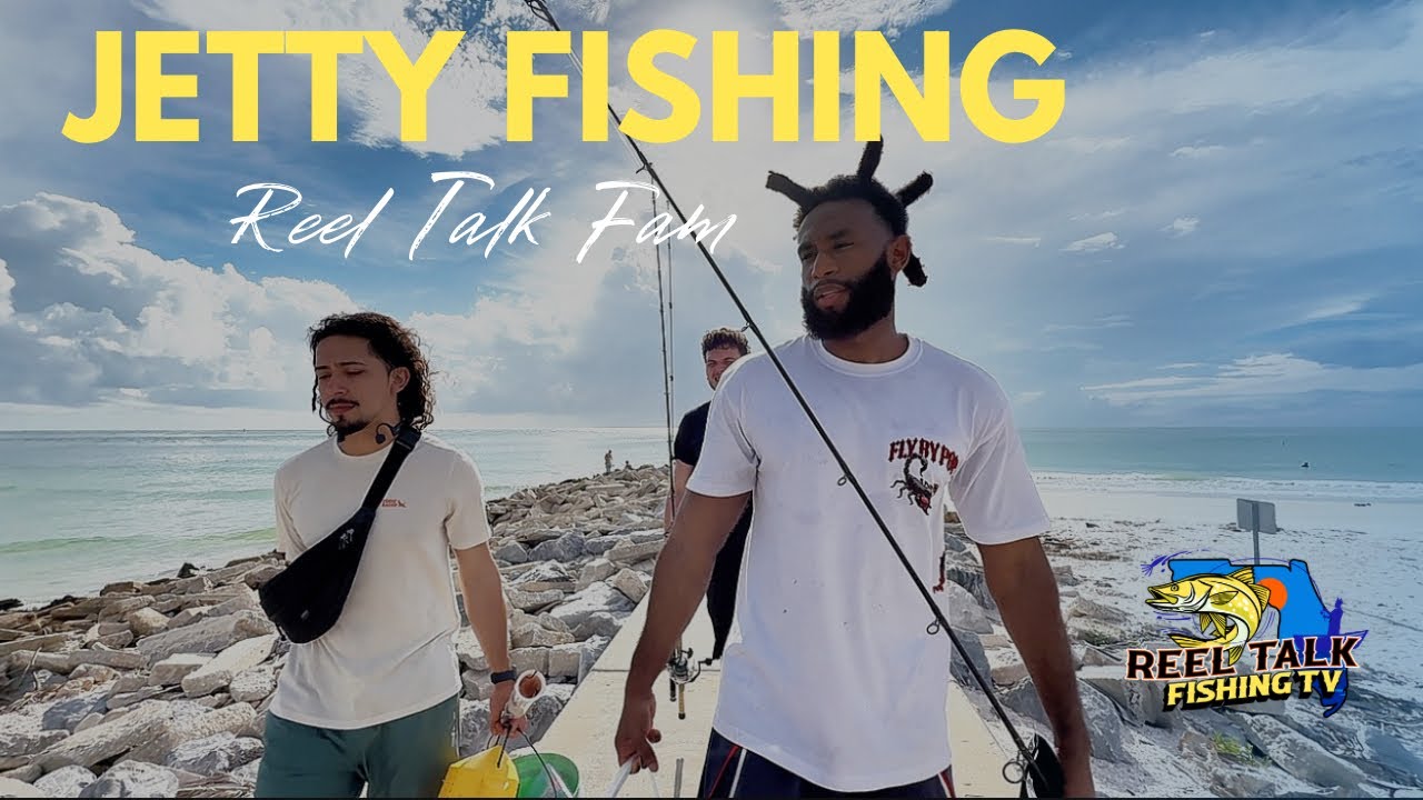 Fishing a St.Pete Jetty with Friends. (PassaGrille) #fishing #vlog  #fyp #reeltalkfishingtv 