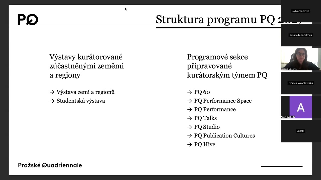 Seminar: Czech Presentations at PQ 2027 (Open Competition Guide)