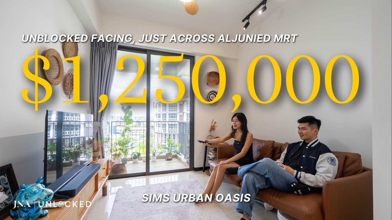 Sims Urban Oasis | Прямо у метро Aljunied, редкая 2-комнатная квартира с панорамным видом 🏡