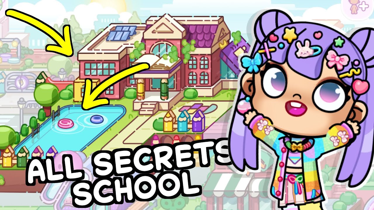 ALL SECRETS IN SCHOOL AVATAR WORLD // CANDY LOVE