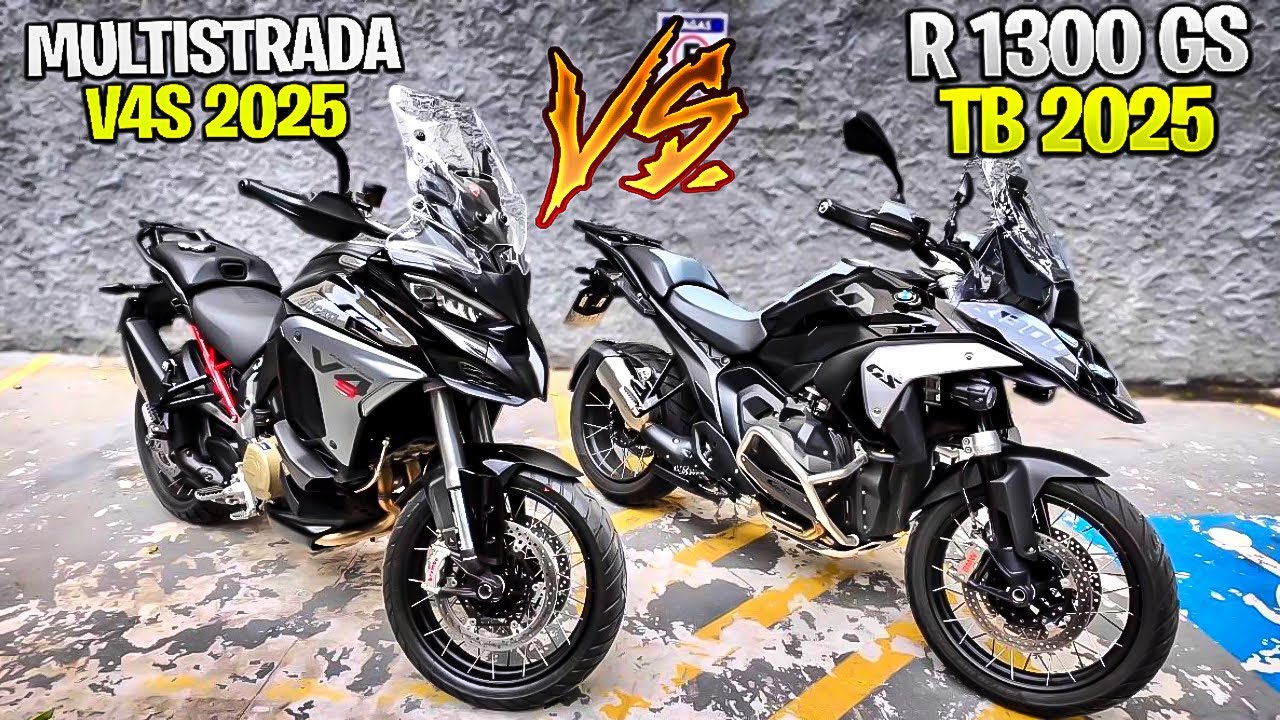  NOVA BMW R 1300 GS 2025 VS NOVA DUCATI MULTISTRADA V4S 2025 -DESEMPENHO E CICLÍSTICA. QUAL ESCOLHER