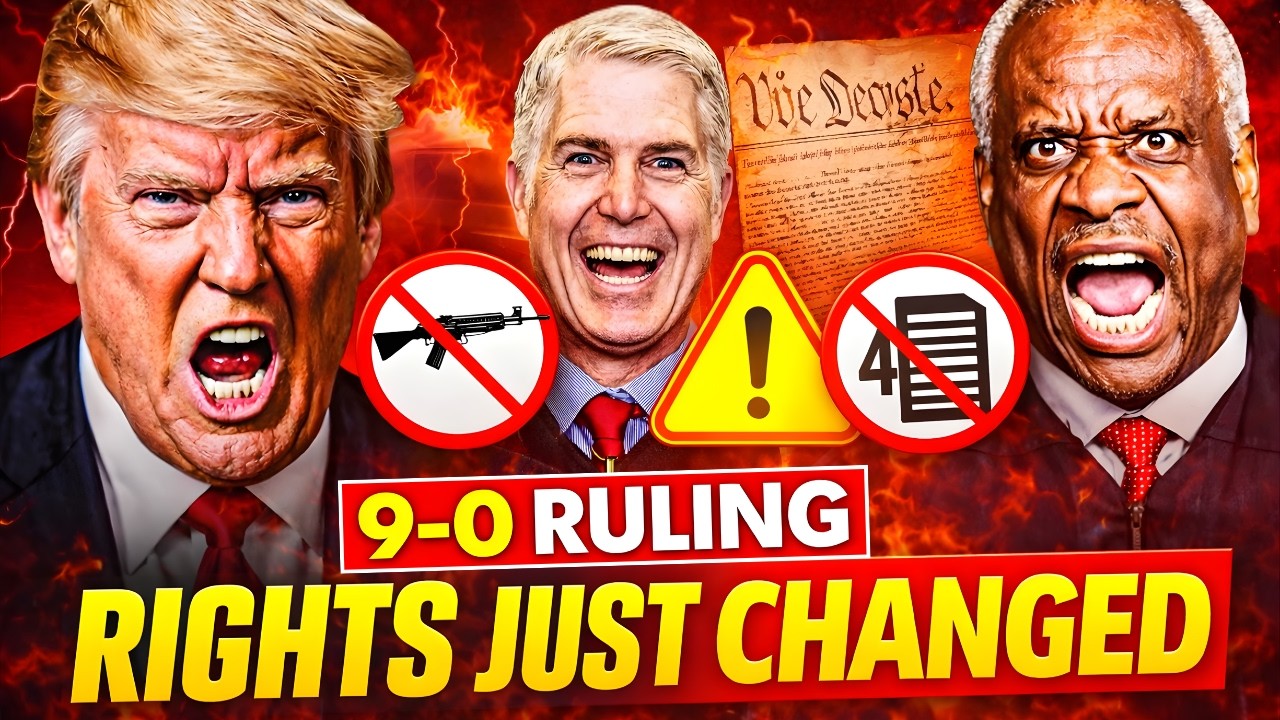 BREAKING: 9-0 Supreme Court Ruling Just Altered 2nd and 4th Amendment Protections!