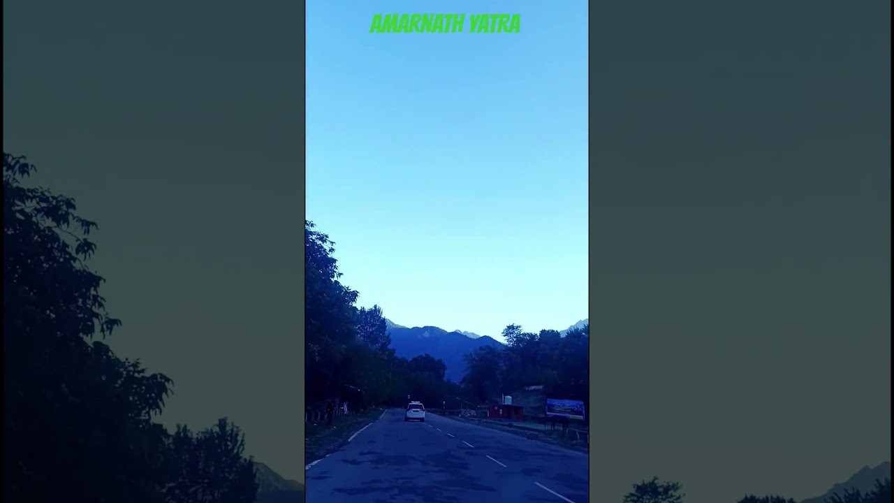 Amarnath Yatra road in jammu kashmir 🚩🕉️🌺💐