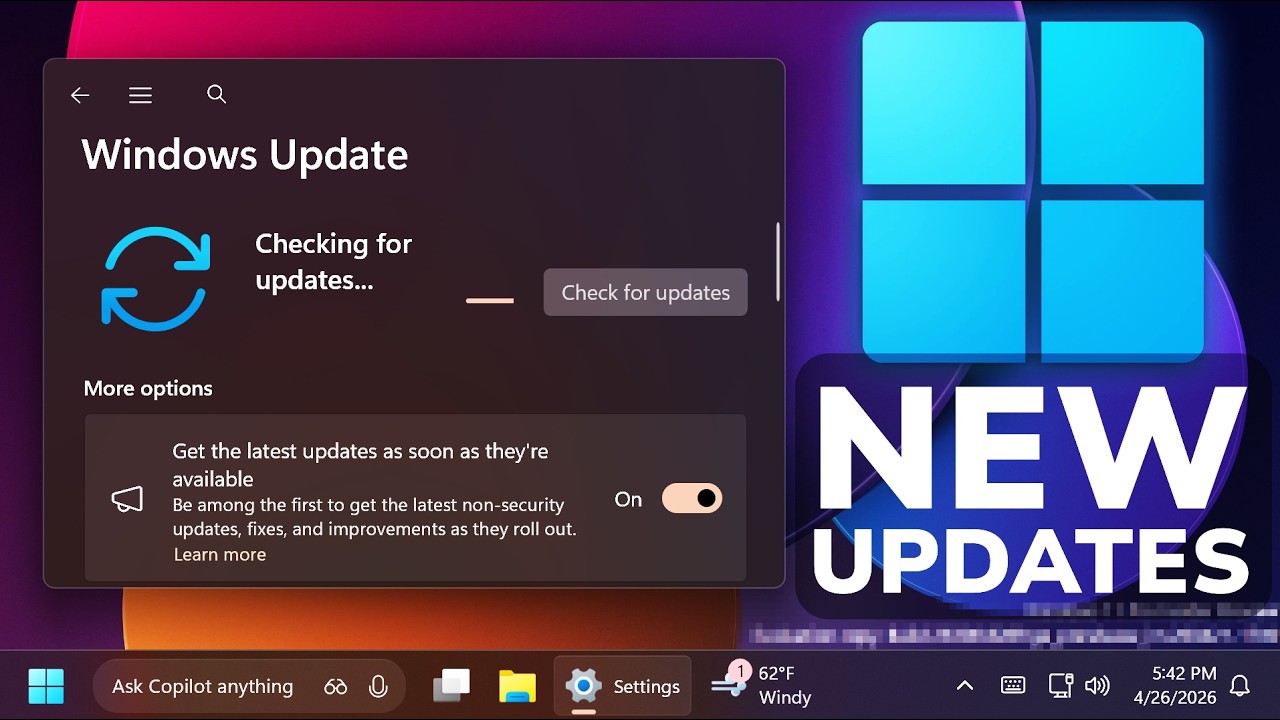 Изменения в крупных обновлениях Windows 11: приостановка и пропуск обновлений, выключение компьют...