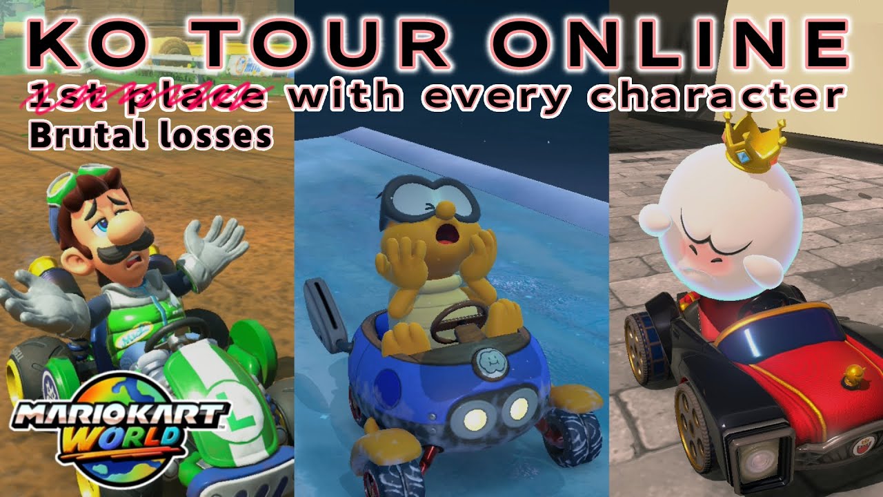 Mario Kart World - Knockout Tour Online - Brutal Losses