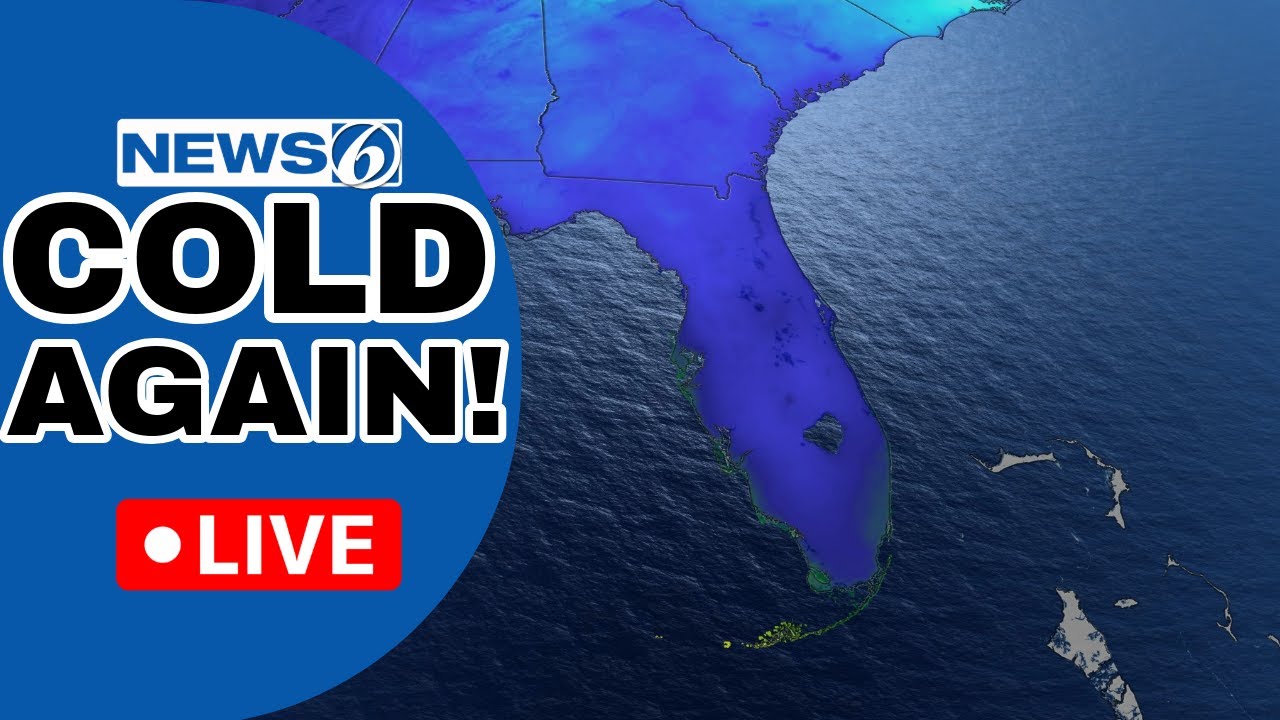 🔴NEWS 6 WEATHER LIVE AT 9:30 | Cold Weather Returns To Florida Before HUGE Warmup!