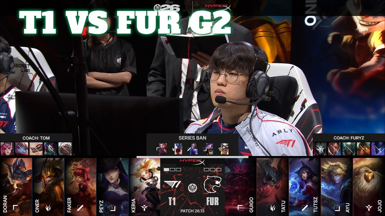 T1 vs FUR Game 2 | Mid-Season Invitational 2026 Losers' Round 1 | T1 vs FURIA G2