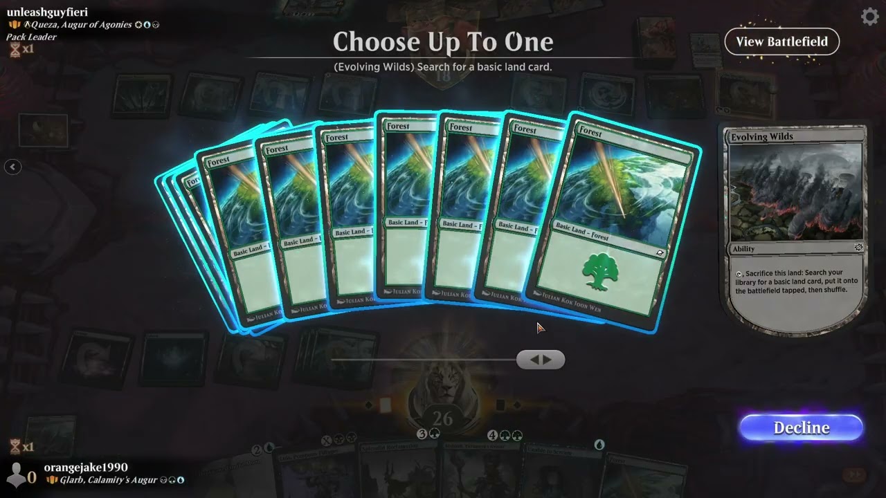 Glarb, Calamity's Augur vs Queza, Augur of Agonies