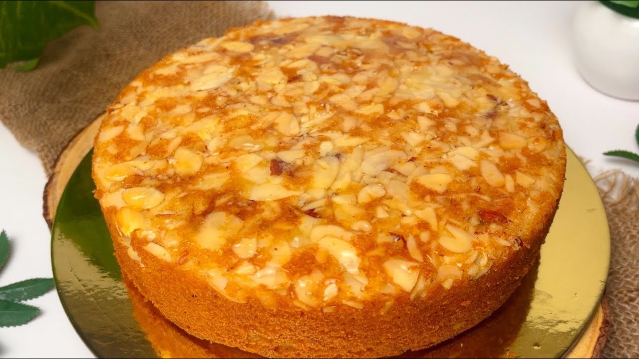 Try This Easiest ALMOND HONEY Cake Bakery Style, Super easy, Soft & Moist,Dry Almond Cake