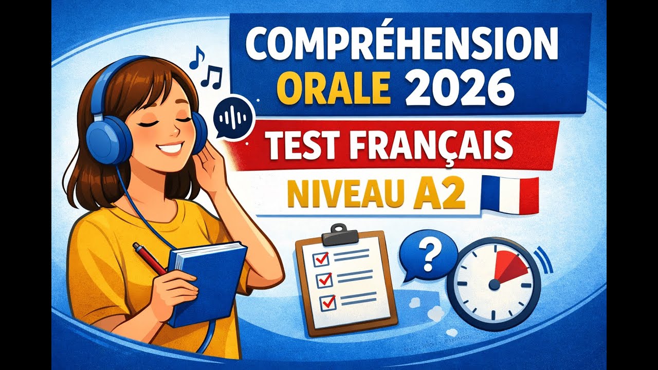 Compréhension de l'oral 2026 - test français niveau ( A2)