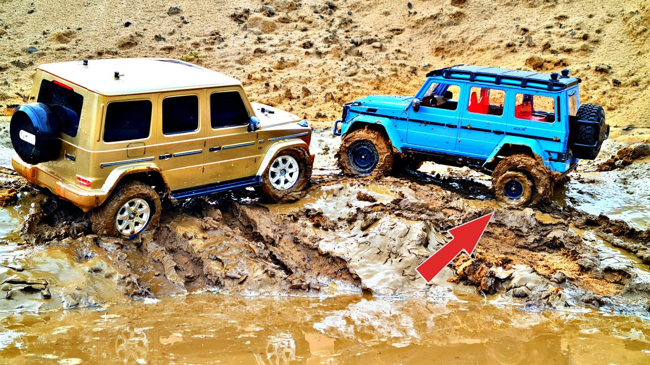 ОТОРВАЛО шину у Гелендвагена G500 4x4 на бездорожье! ... RC OFFroad 4x4