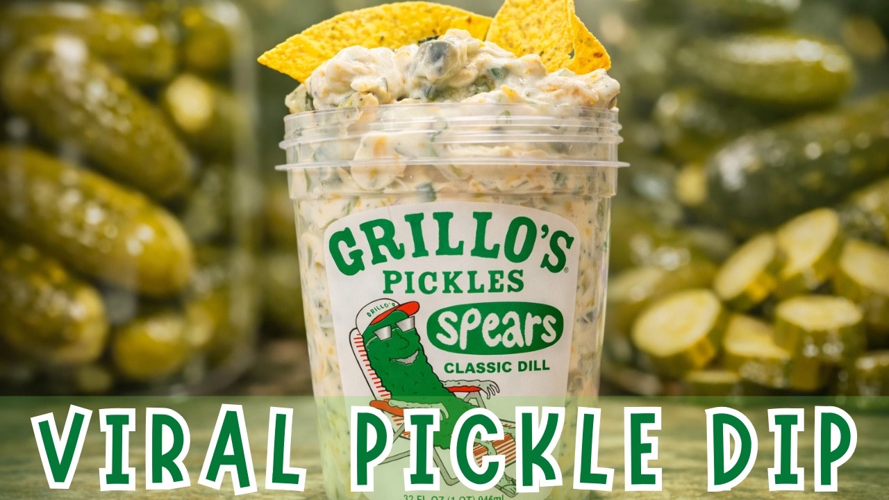 My Daughter Shows Us How to Make the Viral Grillo’s Pickle Dip 🥒 #grillos #grillospickledip #snacks