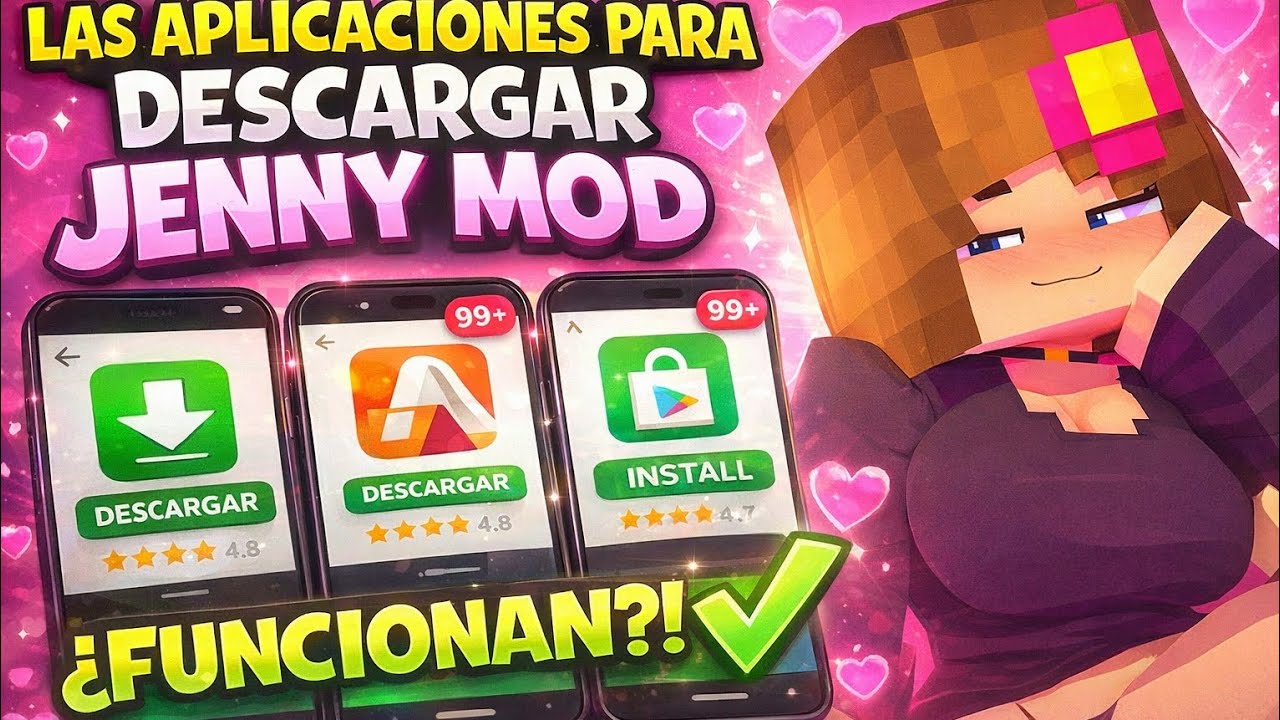 Las aplicaciones para descargar jenny mod funcionan ✅️ 