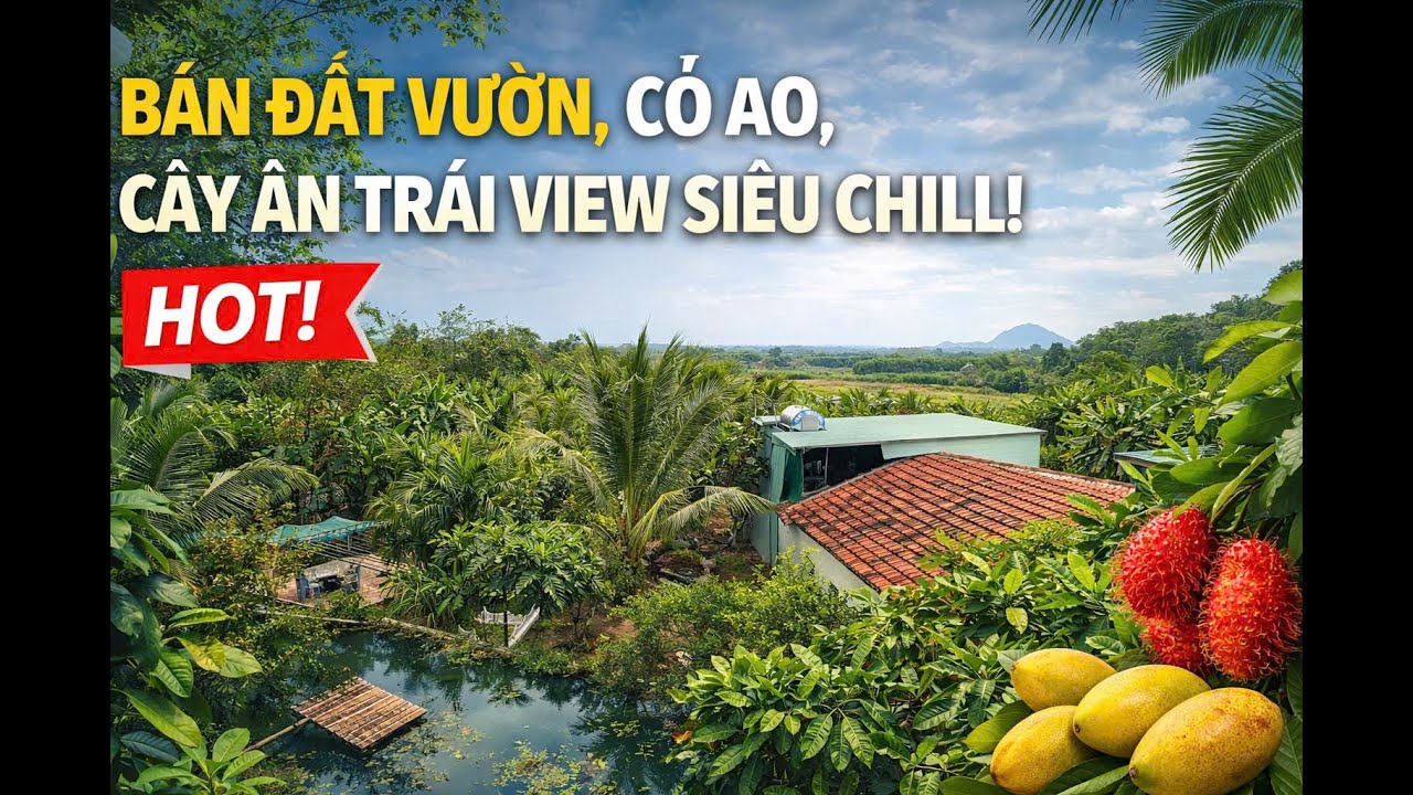 Không khí quê đúng nghĩa: Nhà vườn có ao, trái cây quanh năm – Xem là ghiền (MS 42)
