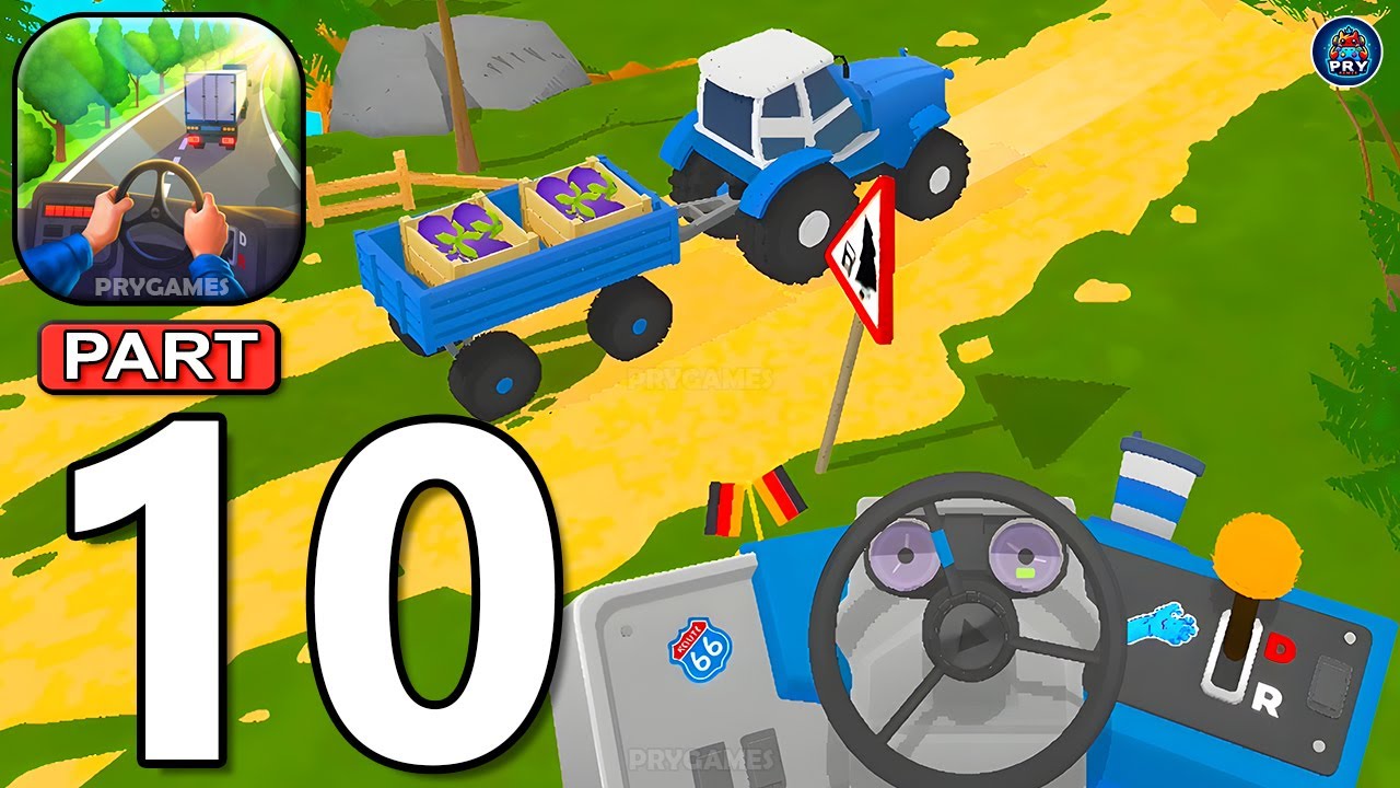 Vehicle Masters - Gameplay Walkthrough Part 10 Reach The Mountain Shop With Tractor (Android, iOS)