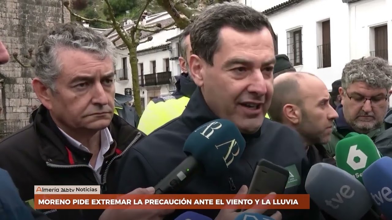 MORENO PIDE EXTREMAR LA PRECAUCIÓ ANTE EL VIENTO Y LA LLUVIA