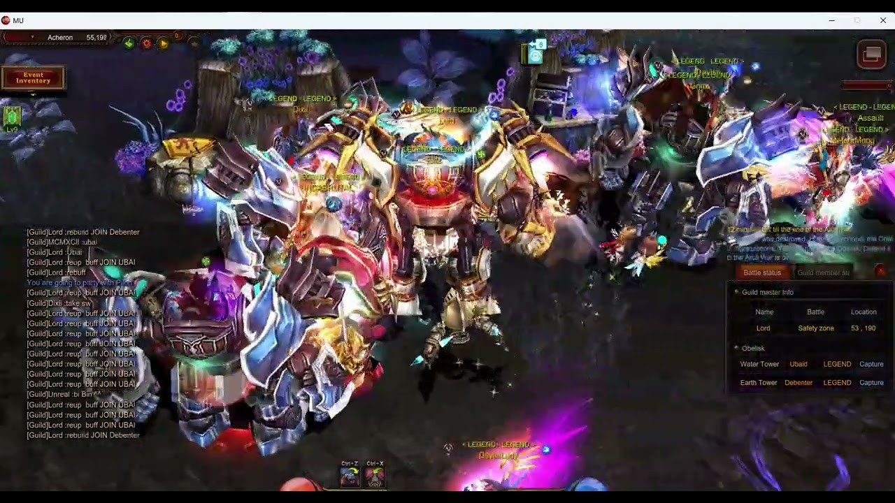WIN 2 MAP Arka LEGEND Guild - MU webzen   Alfhiem Sever - 25/01/2026
