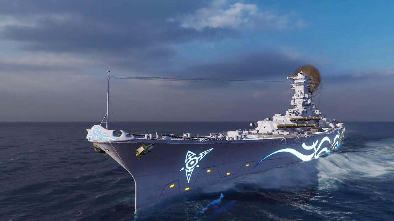 World of Warships アルペジオコラボ艦　ARP Yamato