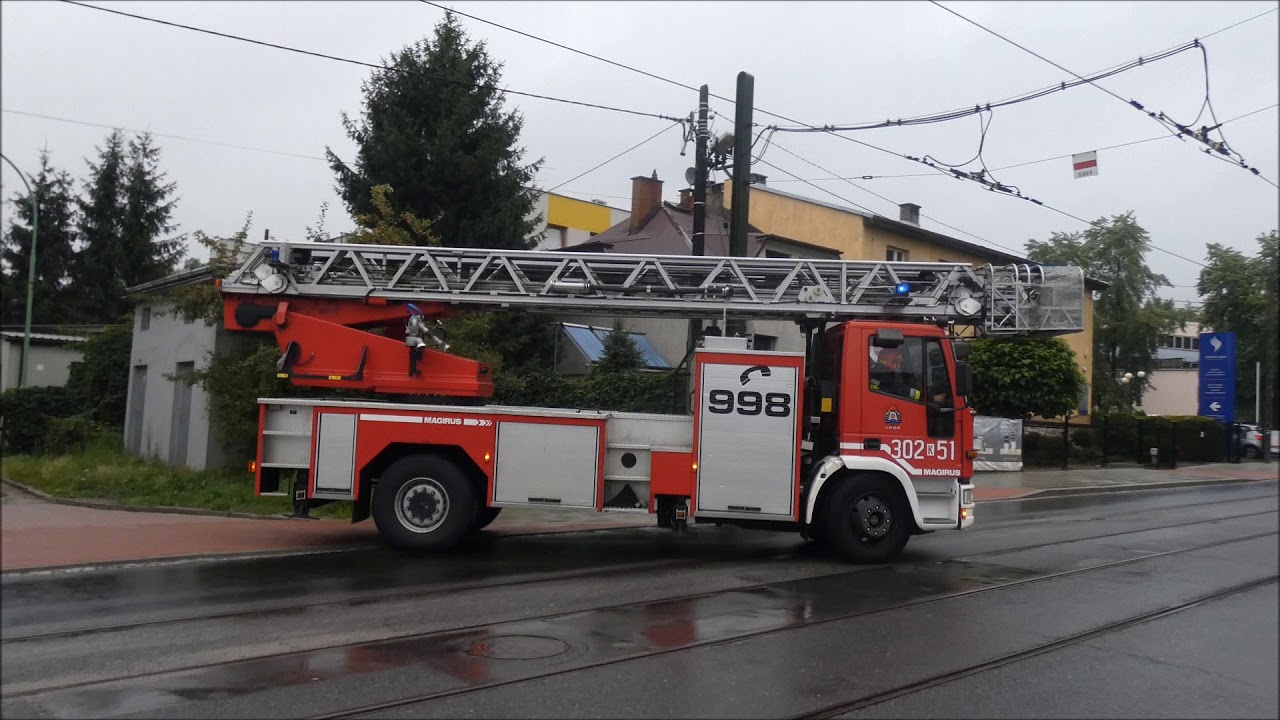 Wyjazd Alarmowy Plutonu Gaśniczego GBAPr,SD,GCBA z JRG 2 Krak&oacute;w