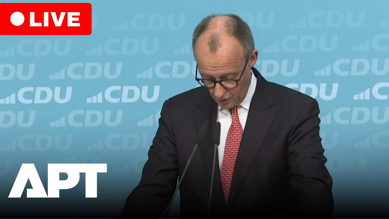 LIVE | Merz Comments On Trump&rsquo;s New Tariffs at  CDU Event | APT
