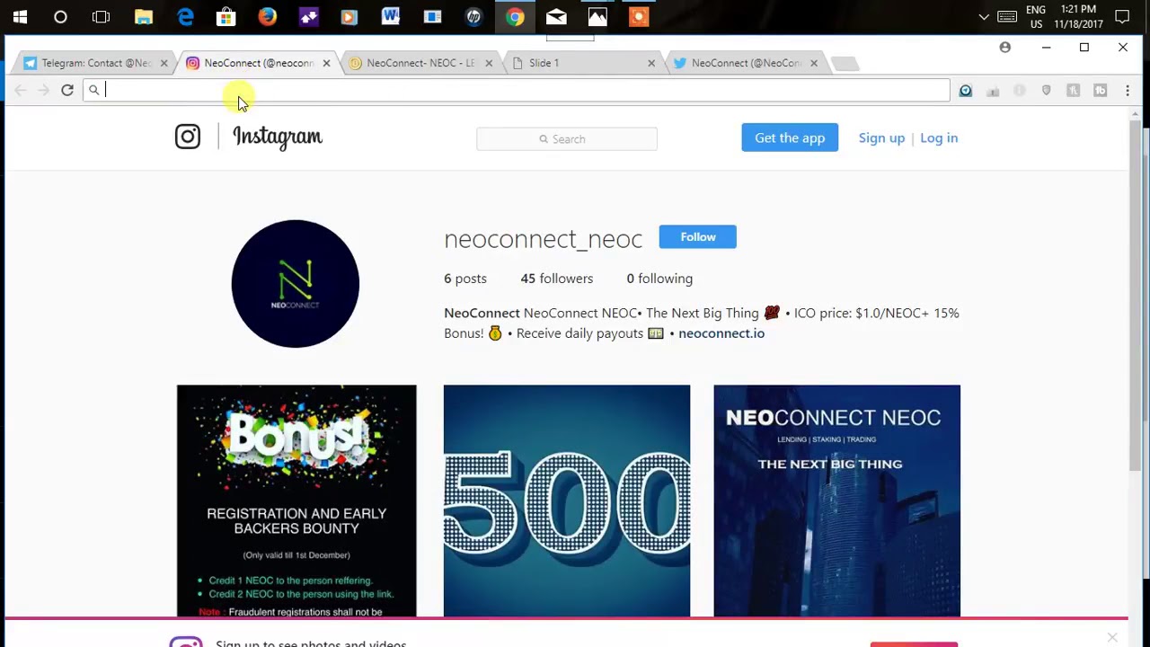 NeoConnect Coin ICO!!