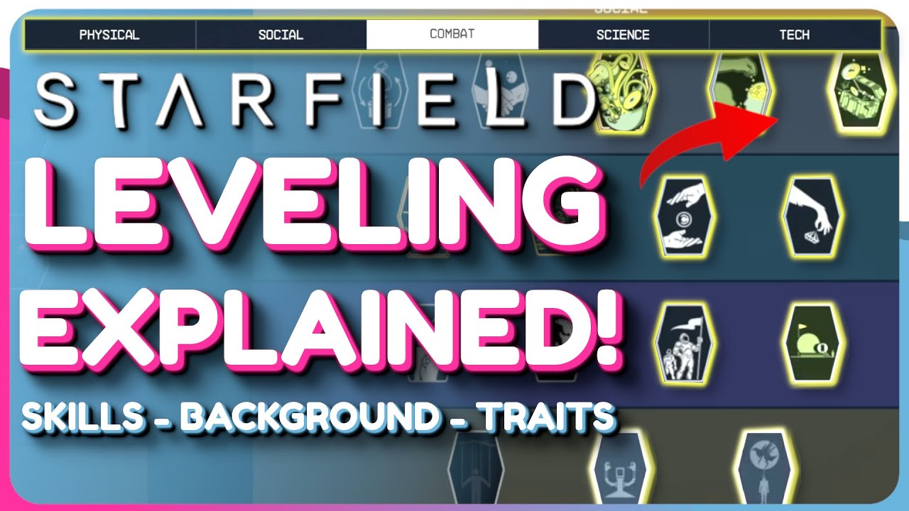 Starfield LEVELING Breakdown! - (Skills, Backgrounds, Traits)