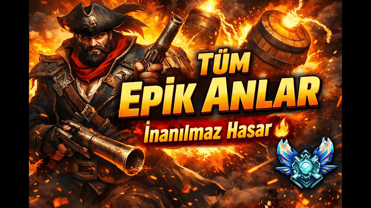 “Gangplank Montage – Tüm Epik Anlar ve İnanılmaz Hasar 🔥”