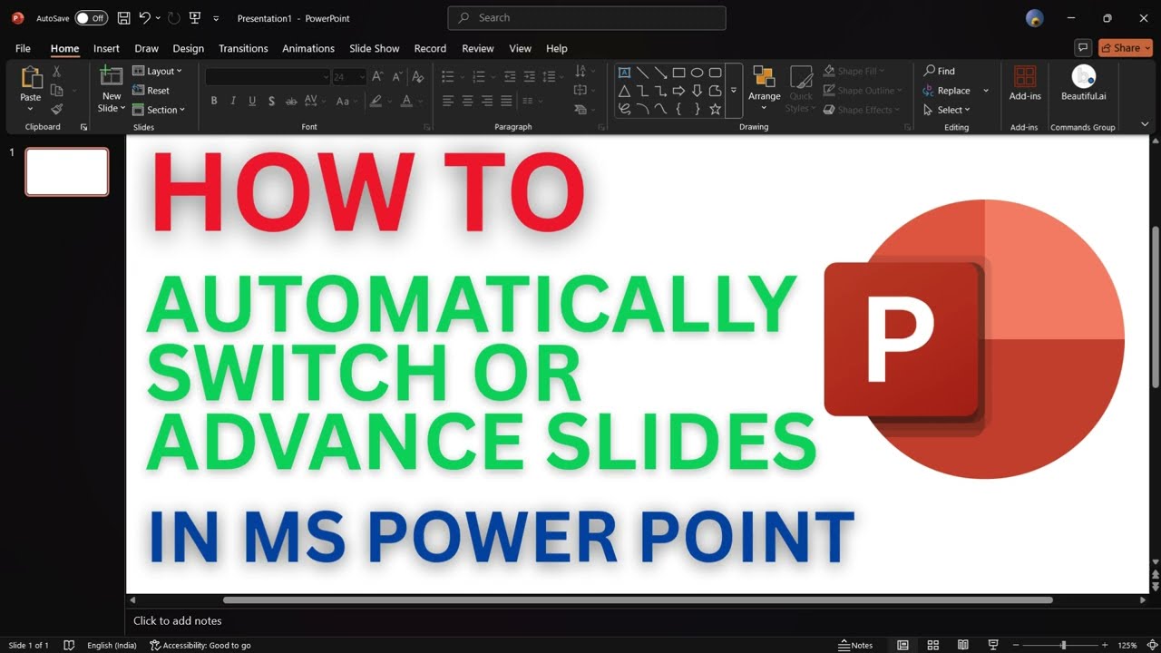 How to Automatically Switch Slides in Microsoft PowerPoint | Set Slide Timings in slide shows