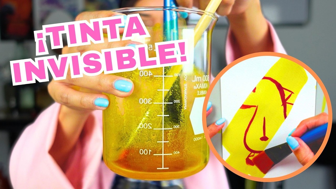 TINTA INVISIBLE con cúrcuma - Experimentos Caseros