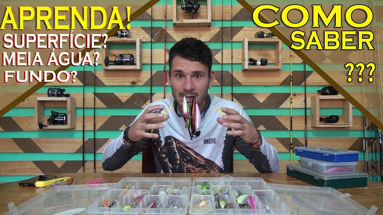 ✔ IDENTIFICANDO SE A ISCA É DE SUPERFÍCIE, MEIA AGUA OU DE FUNDO. Aprenda!