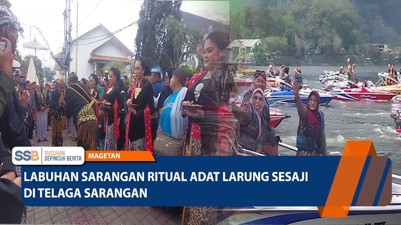 MAGETAN - Labuhan Sarangan Ritual Adat Larung Sesaji di Telaga Sarangan