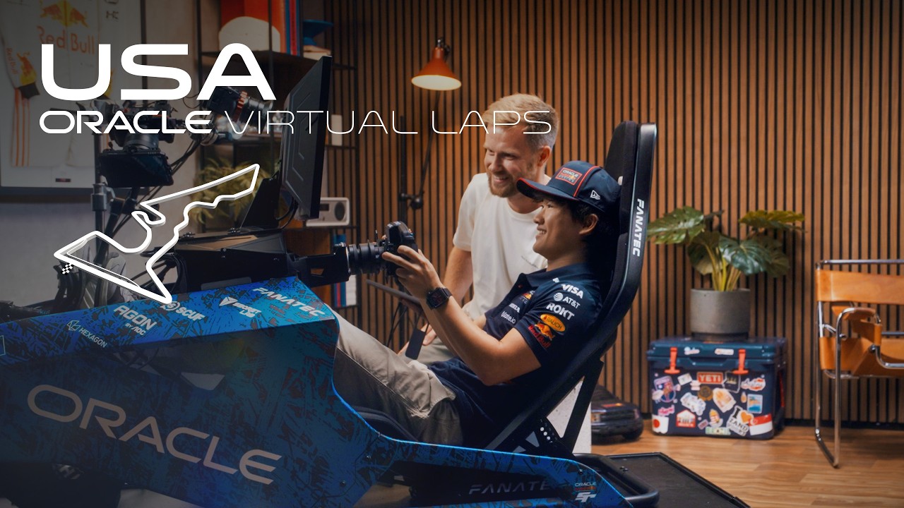 Yuki Tsunoda Takes on the Circuit of the Americas! | Oracle Virtual Laps