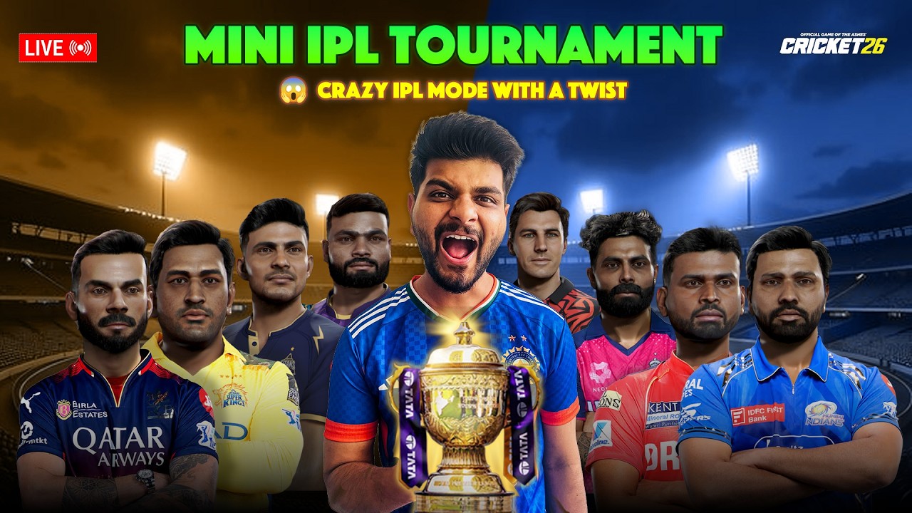 I Created My Own Indian Premier League in Cricket 26… But It’s Only 5 Overs! 🤯