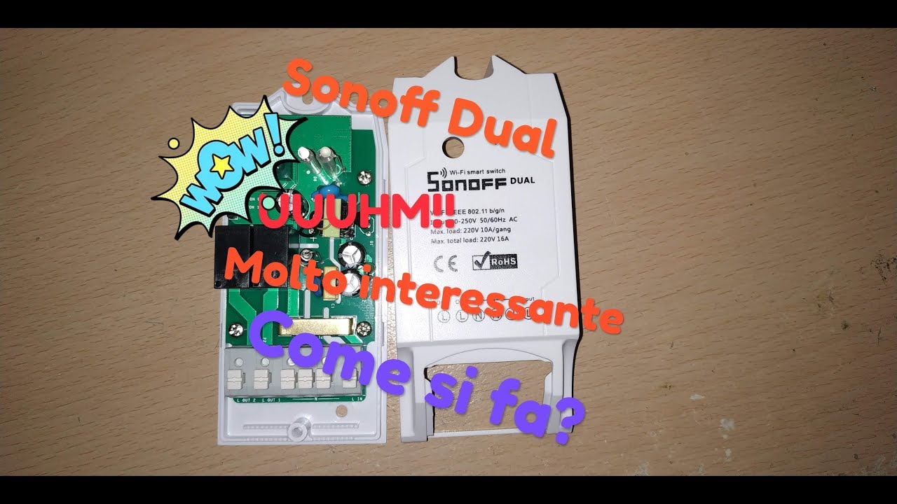 Sonoff Dual come funziona Italiano