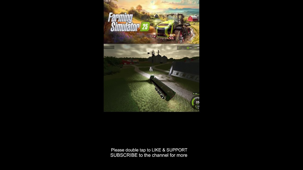 FS25 Silage harvest #fs25 #farming #gaming #shorts #vertical