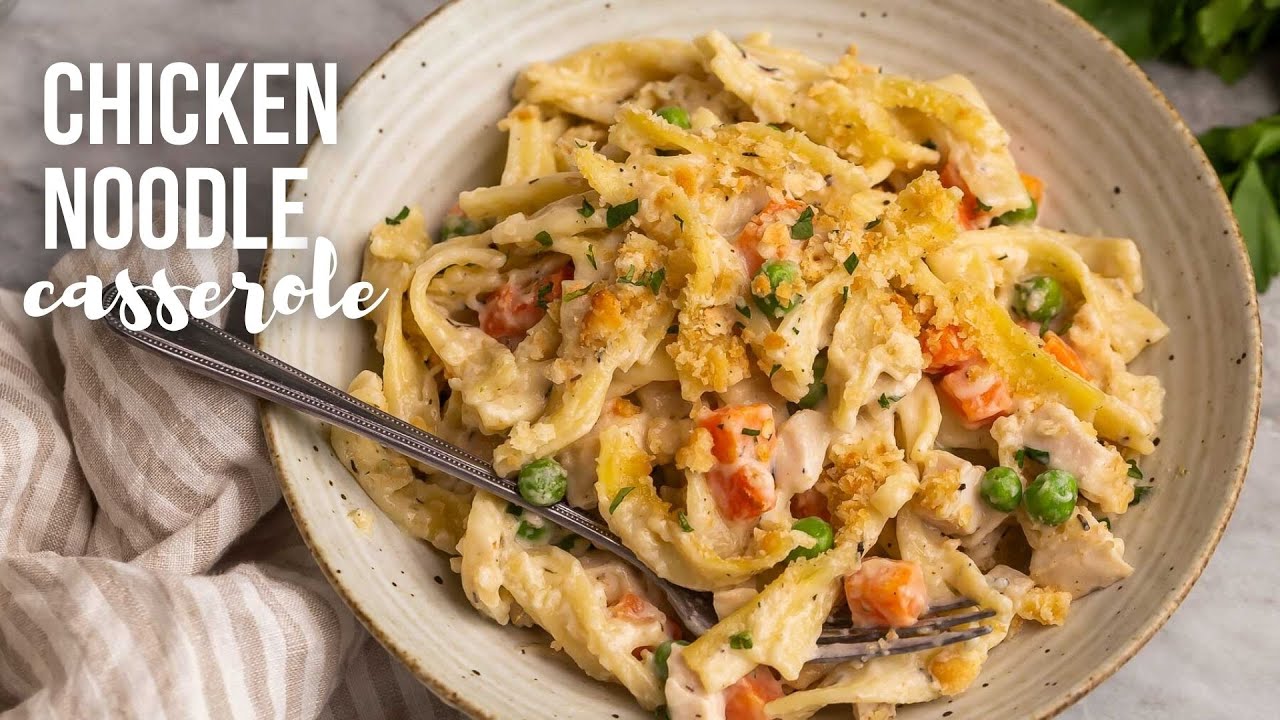Chicken Noodle Casserole - easy comfort food! | The Recipe Rebel
