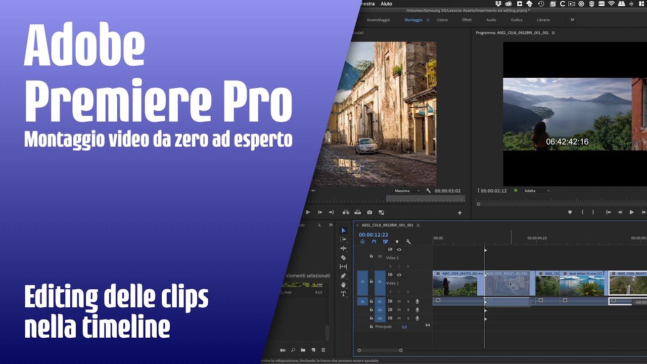 Adobe Premiere Pro CC: strumenti di editing