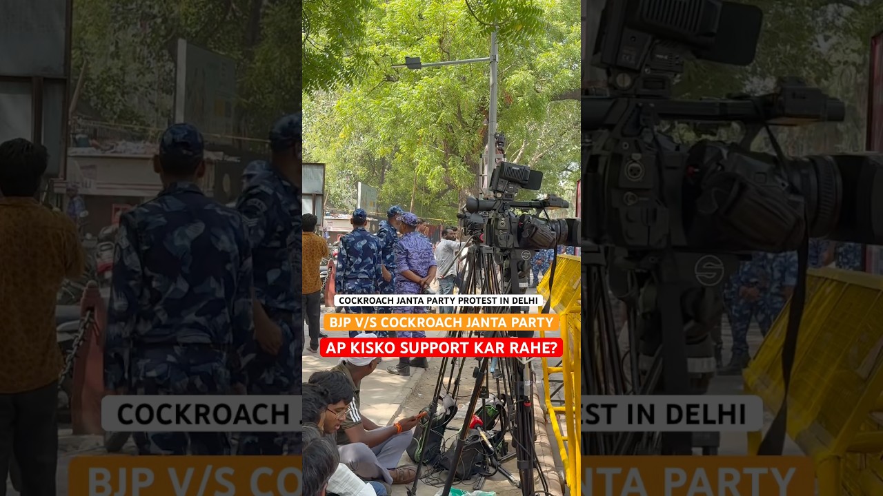 Cockroach Janta Party Protest in Delhi Narendra Modi BJP vs Cockroach Janta Party || BJP vs Congress