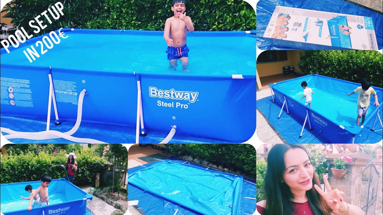 BESTWAY STEEL PRO POOL INSTALLATION. How to assemble bestway steel pro pool part2
