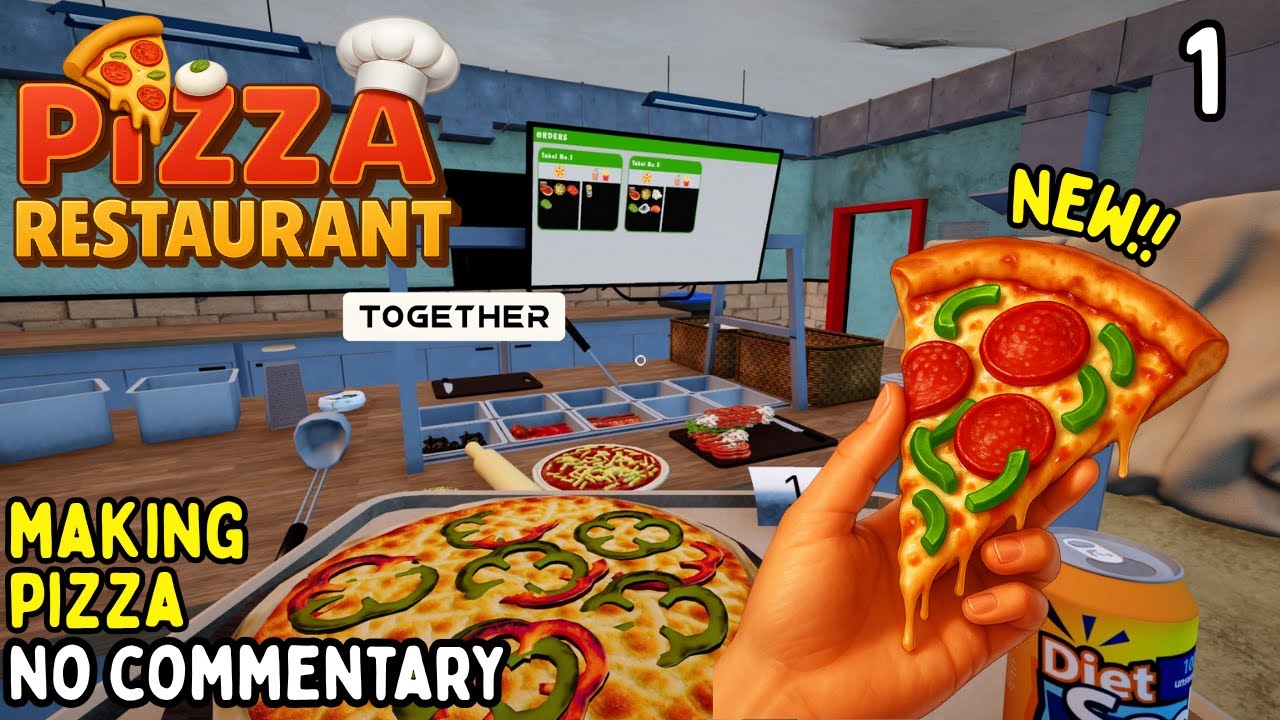 NEW!!! Pizza Restaurant Together Simulator 🍕 SO SATISFYING | Longplay No Commentary #1