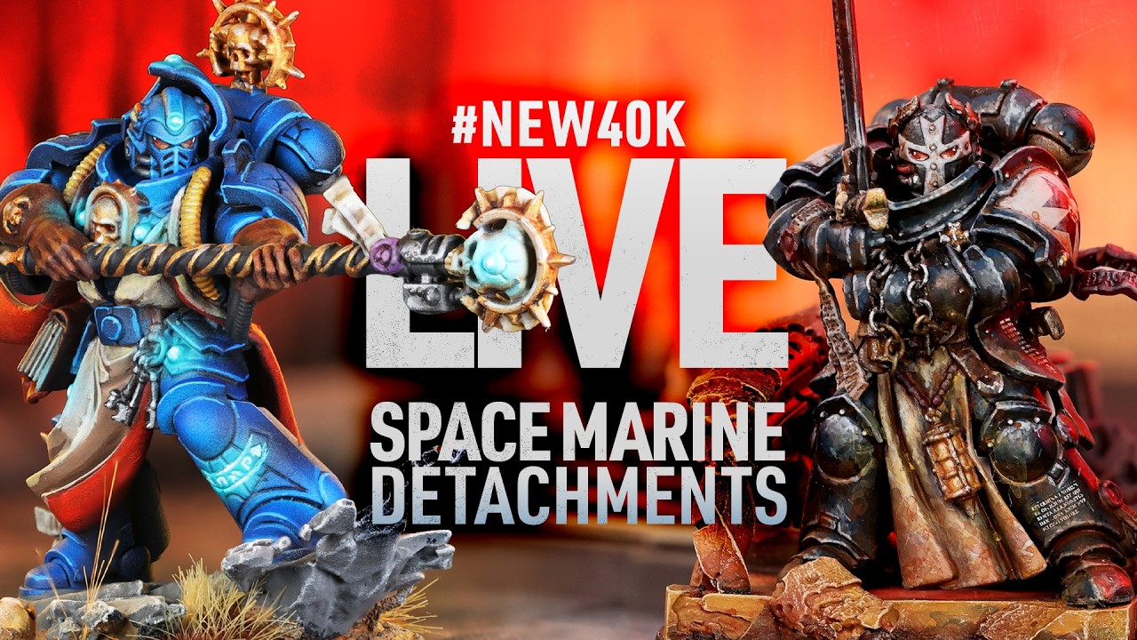 Ultramarines vs Black Templar in new#40k Live Battle - Showing off new Detachments.