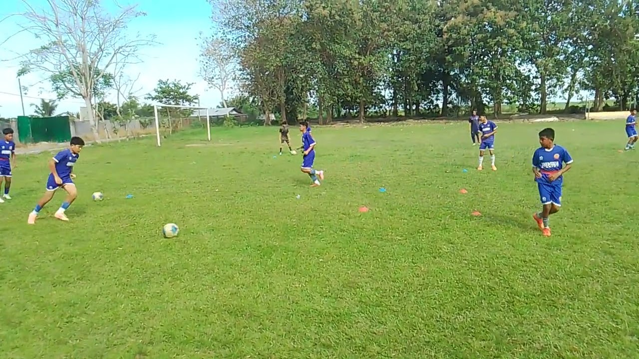 Warming up passing exercise akademi harmusia U15#football#footballskill