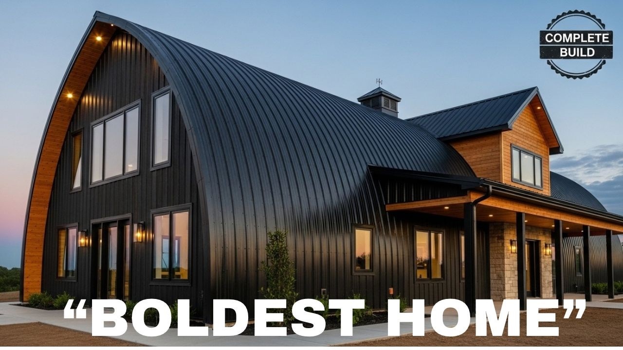 Black Quonset Barndominium Exterior Design 2026: Complete Guide + Real Costs ($120K-$228K)